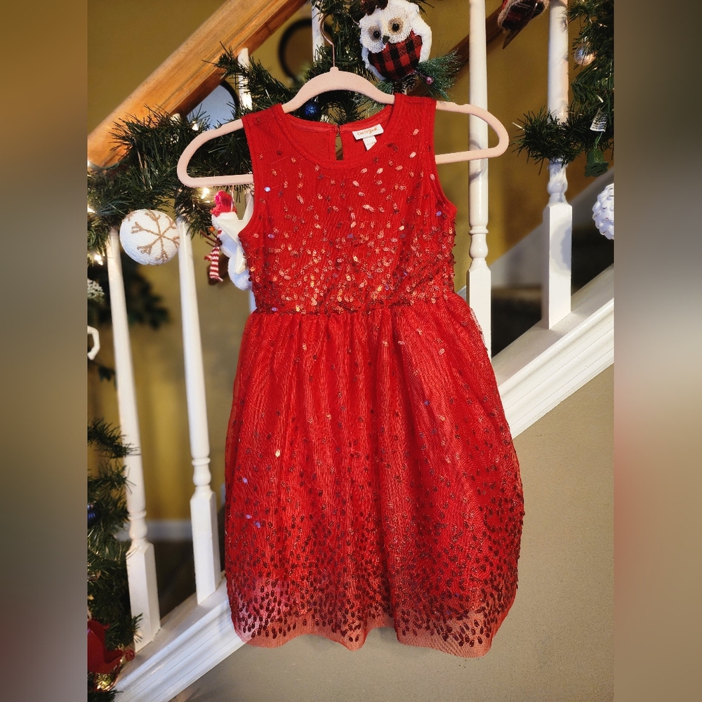 Cat and jack Kids Red Dress Size 6/6x